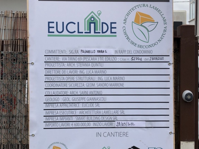 Ristrutturazione con adeguamento energetico e sismico di un condominio in via Tirino